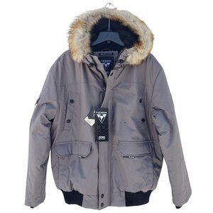 Noize Danshore winter bomber / parka with hood, men's XL, Canadian vegan ecowear